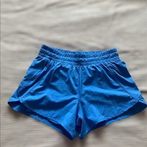 Blue athletic shorts